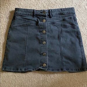 Forever 21 black denim skirt